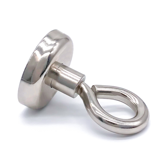 Aimant en pot N35 NdFeB à base ronde avec boulon à œil