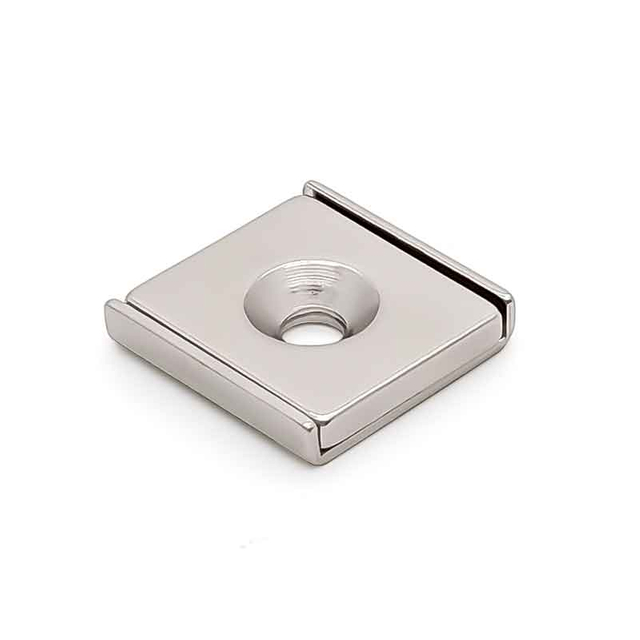 Ni revêtement carré industriel Permanent 5kg 10kg Super Force bloc rectangulaire simple trou fraisé néodyme canal aimant